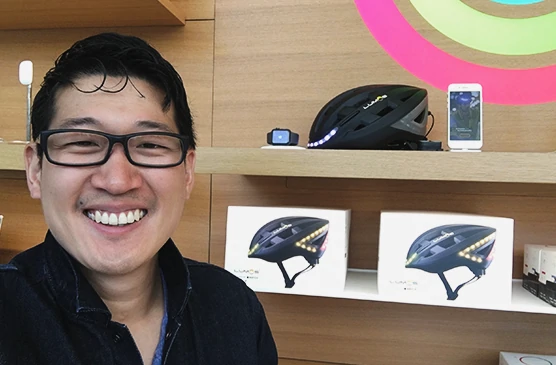 Apple top bike helmet