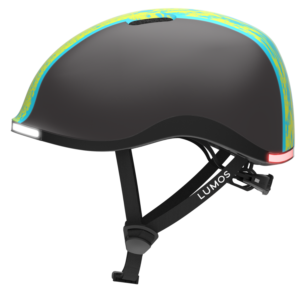 Lumos Nyxel Kids Bike Helmet - Lumos Helmet US - Green Overspray