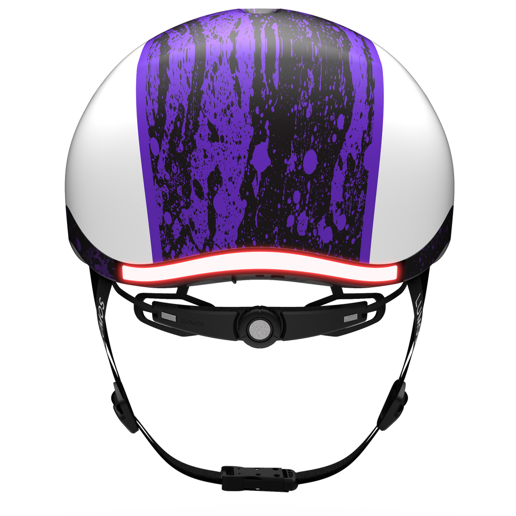 Lumos Nyxel Kids Bike Helmet - Lumos Helmet US - Purple Overspray