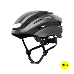 Lumos Ultra helmet | Ash Grey | Mips | Front angled