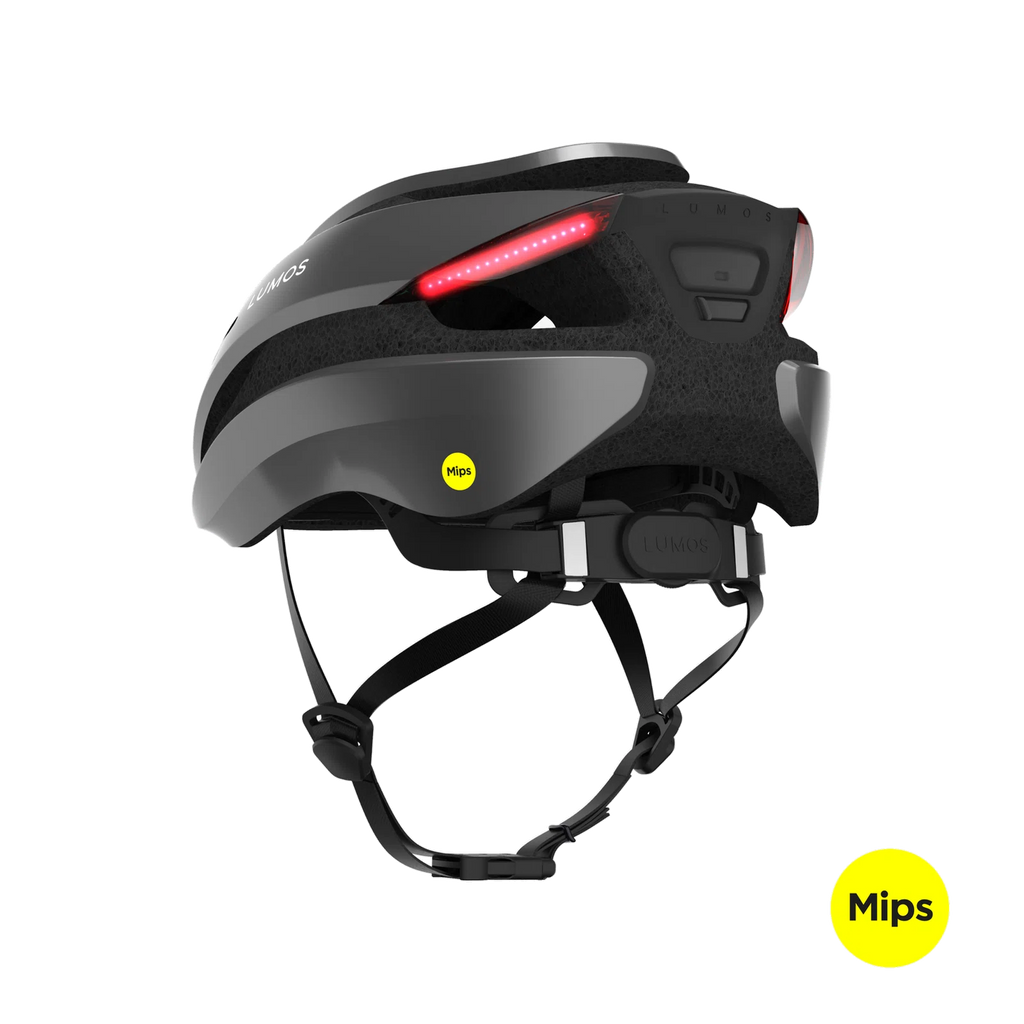 Lumos Ultra helmet | Ash Grey | Mips | Rear angled