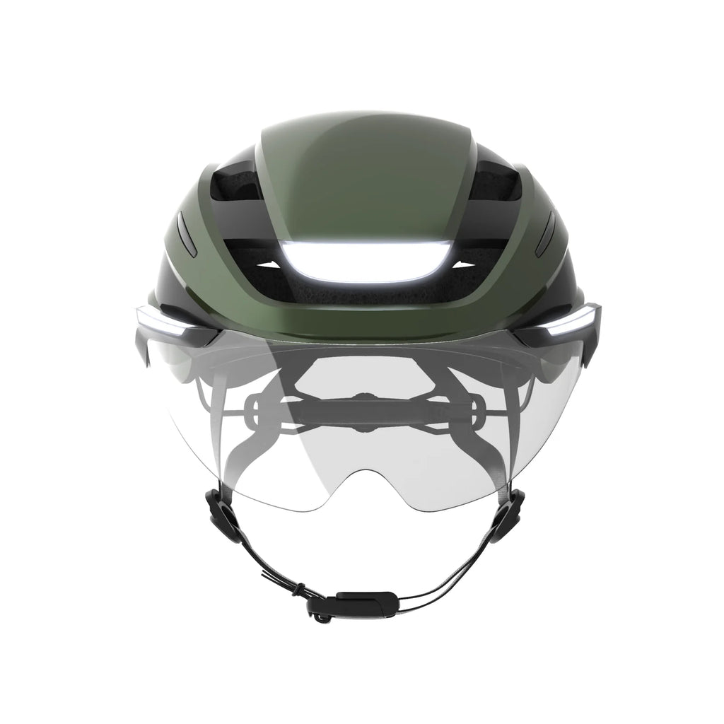 Lumos Ultra E-Bike helmet in Emerald Green, Standard, front view