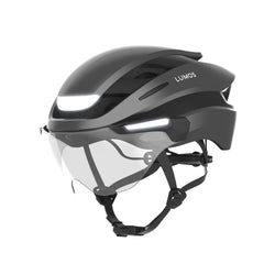 Lumos Ultra E-Bike helmet in Gunmetal Grey, Standard, front angled view