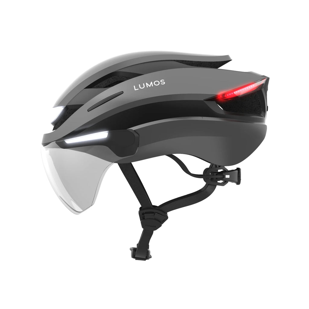 Lumos Ultra E-Bike helmet in Gunmetal Grey, Standard, side view