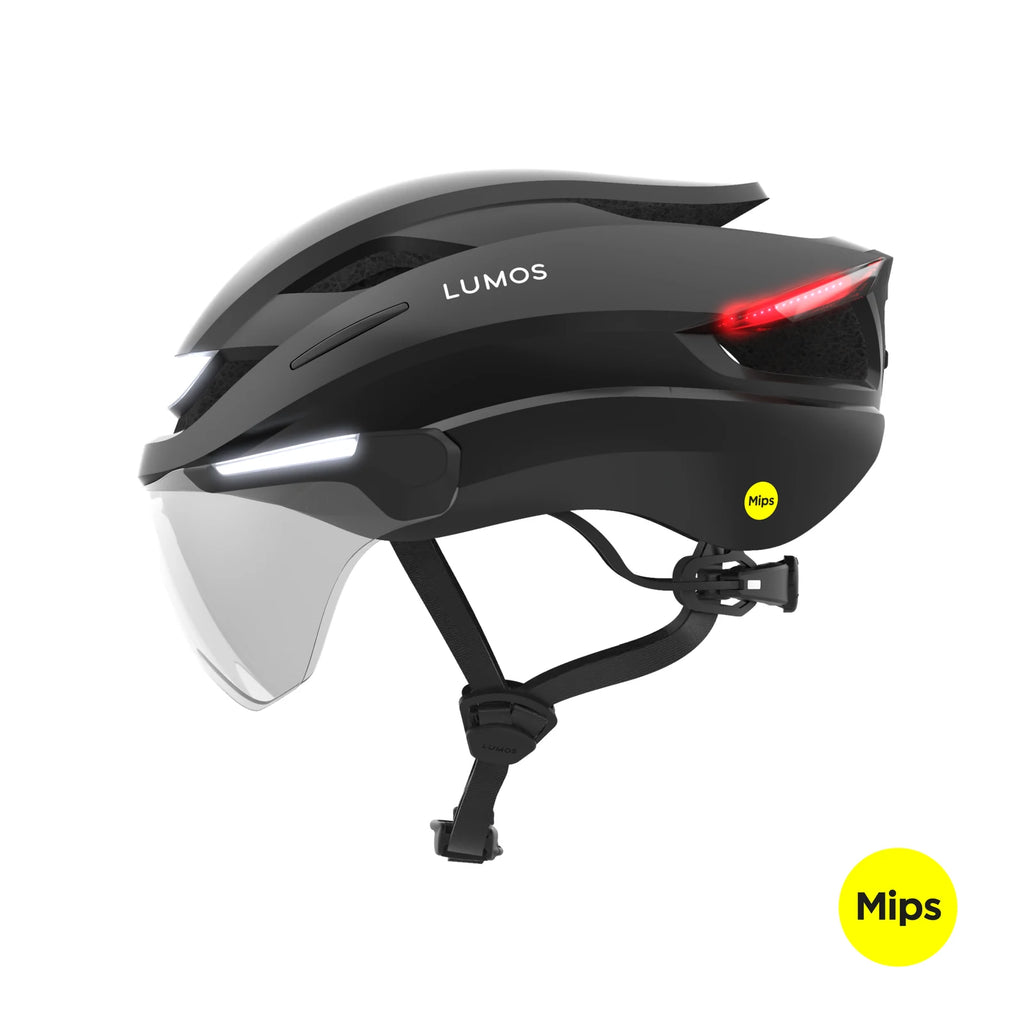 Lumos Ultra E-Bike helmet in Onyx Black, Mips, side view