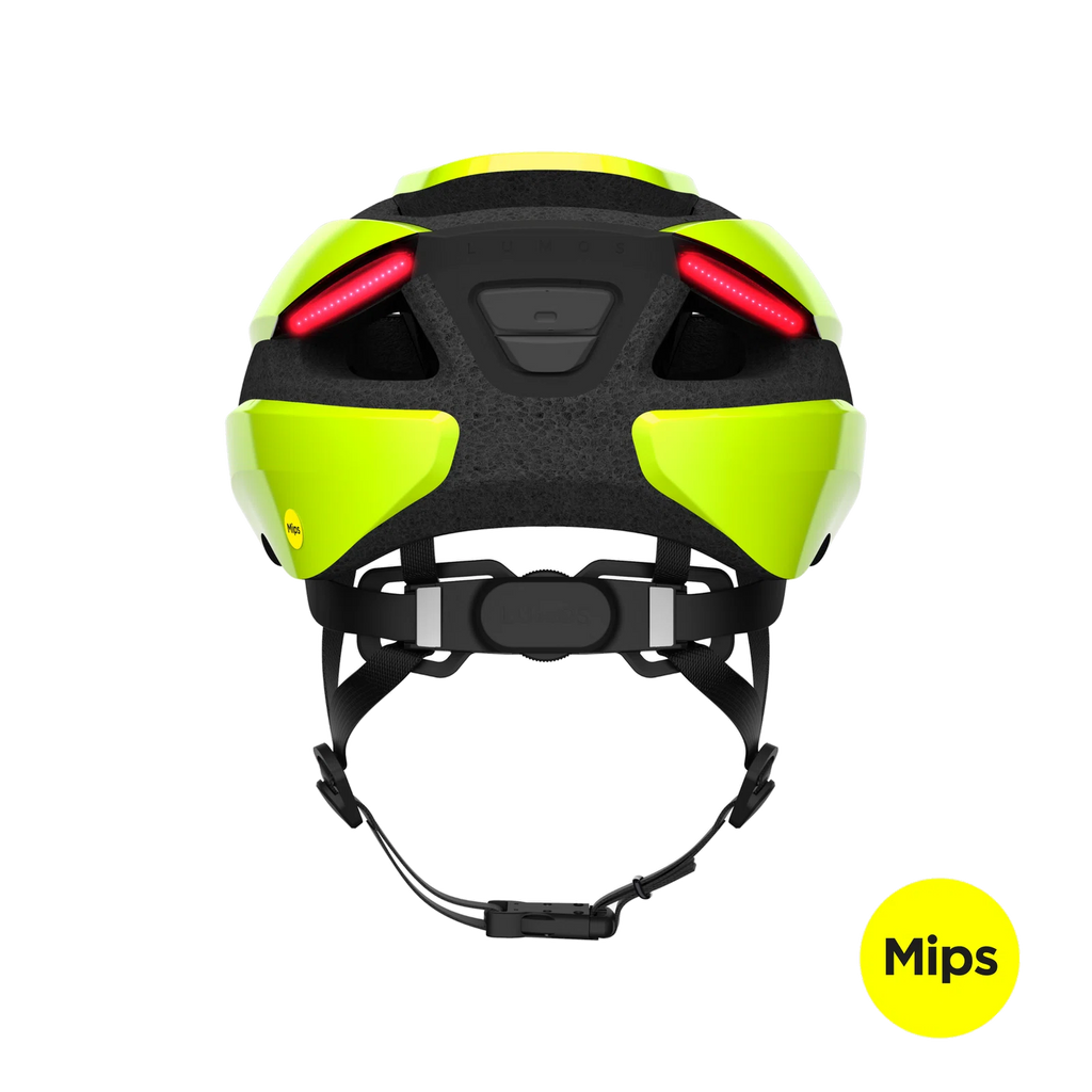 Lumos Ultra helmet | Electric Lime | Mips | Rear