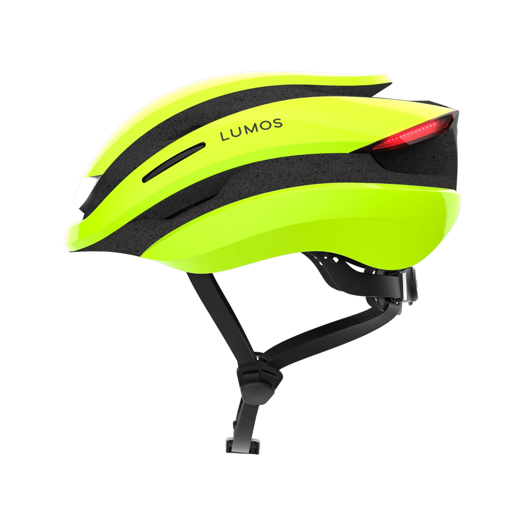Lumos Ultra helmet in Electric Lime, Standard, side view