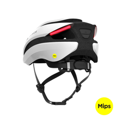 Lumos Ultra helmet | Jet White | Mips | Rear angled