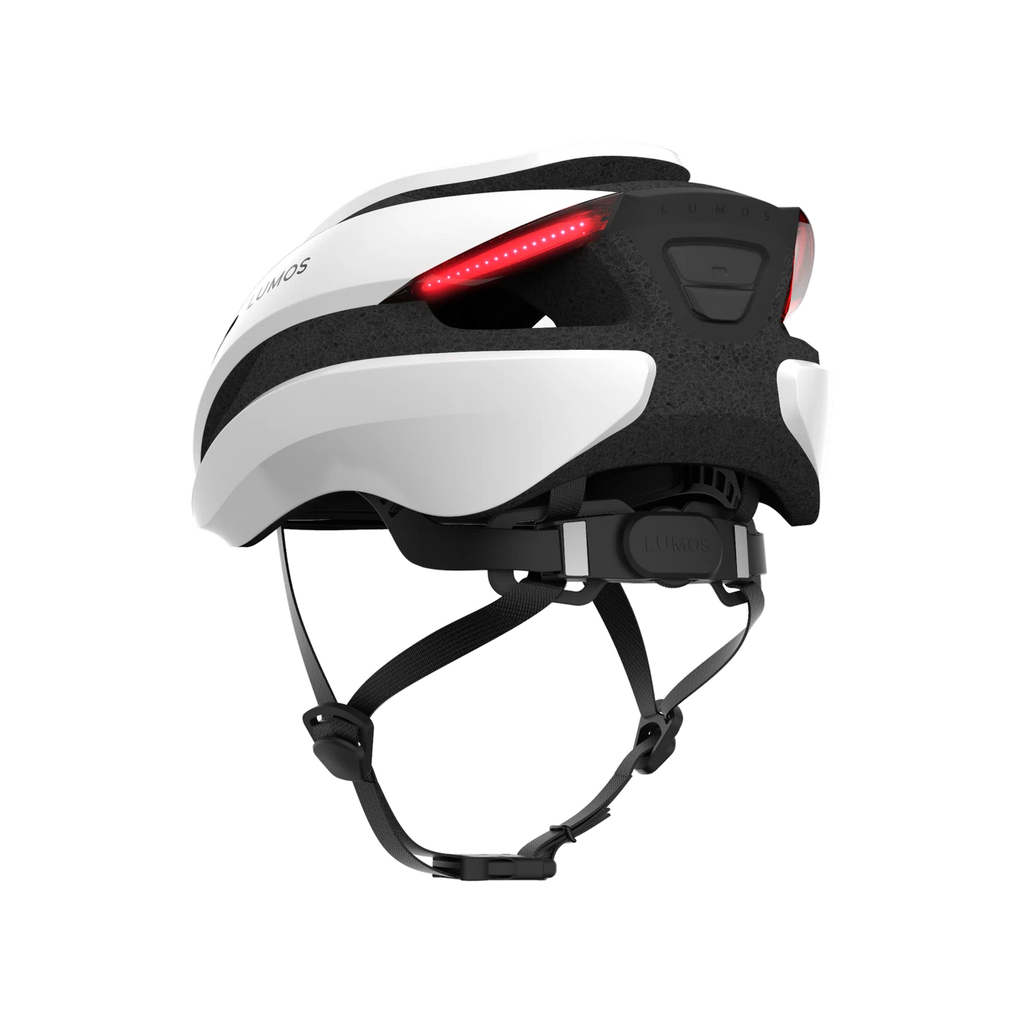 Lumos Ultra helmet | Jet White | Standard | Rear angled