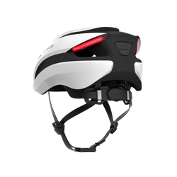 Lumos Ultra helmet | Jet White | Standard | Rear angled