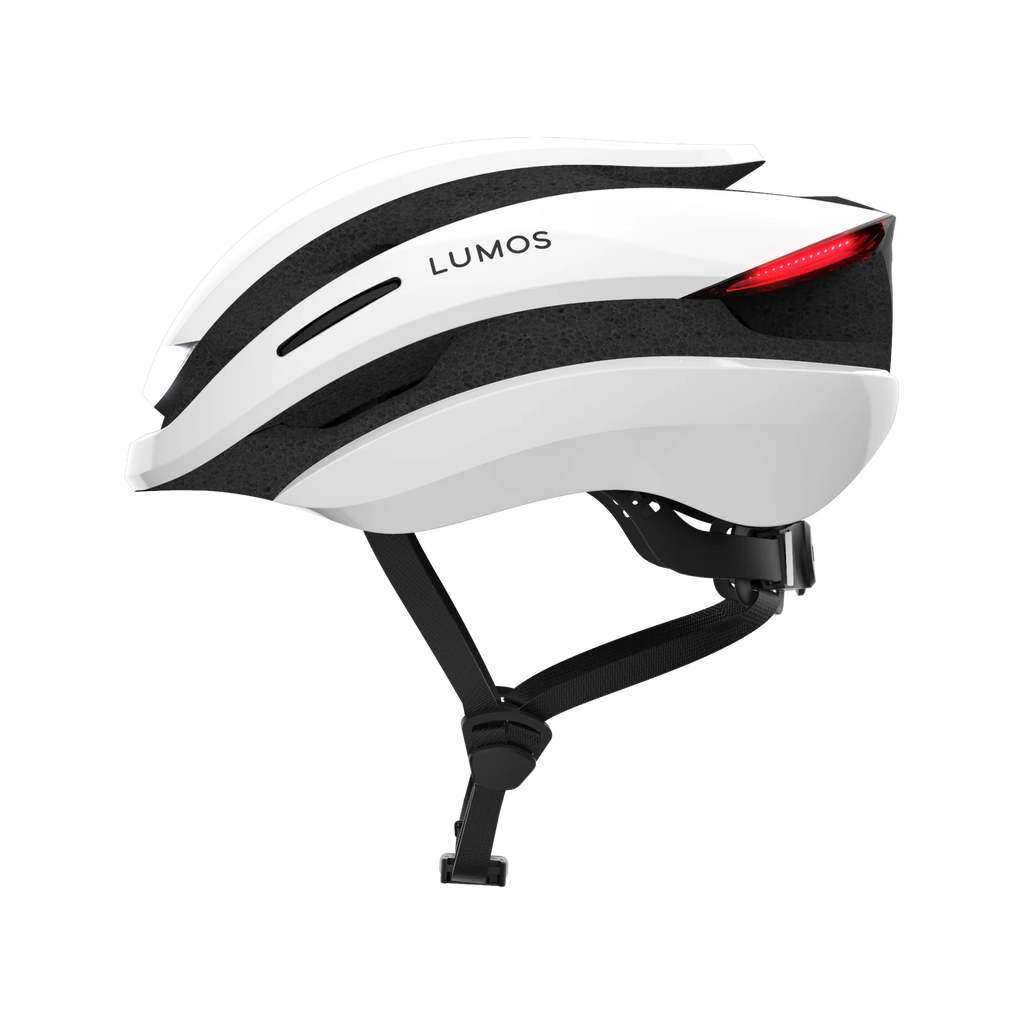 Lumos Ultra helmet in Jet White, Standard, side view
